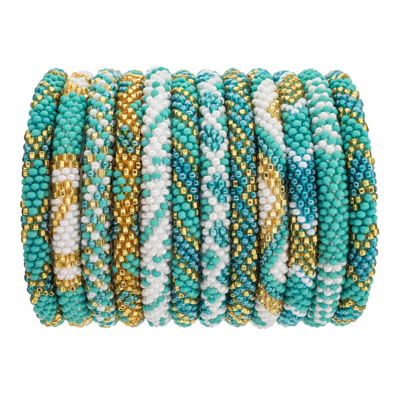 Roll-On® Bracelets Aquamarine - Nepal Bracelets Aid Through Trade