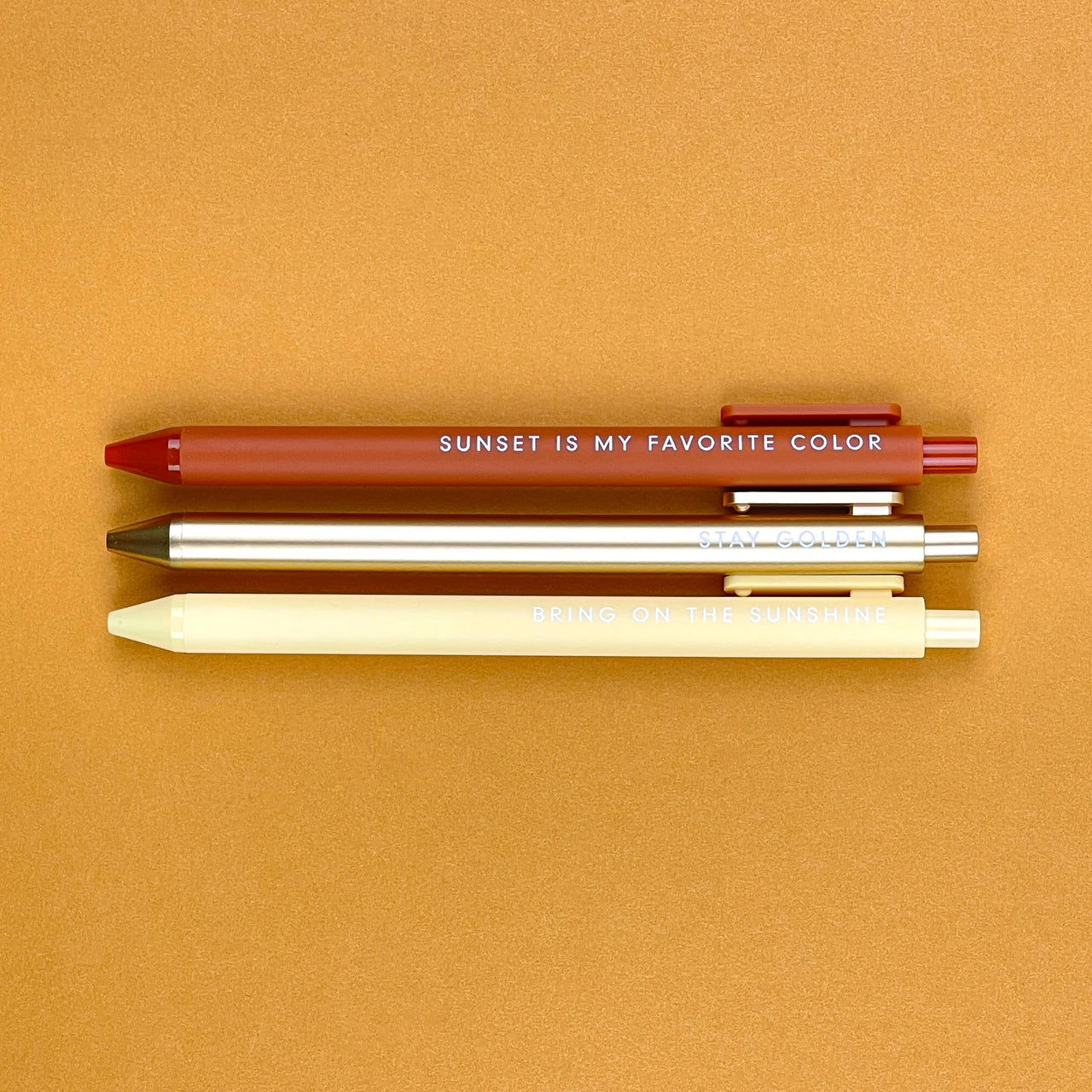 Sunshine Jotter Gel Pen: Set of 3 Ruff House Print Shop