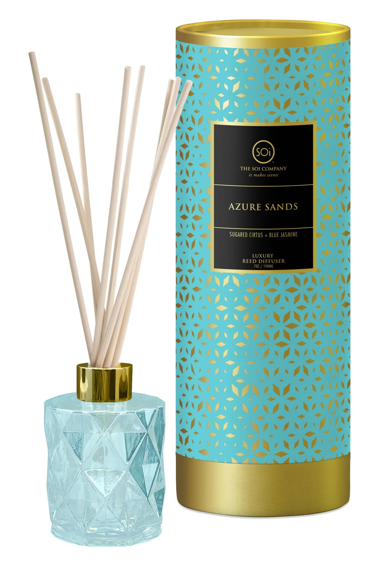 Azure Sands Shimmer 7oz Reed Diffuser The SOi Company