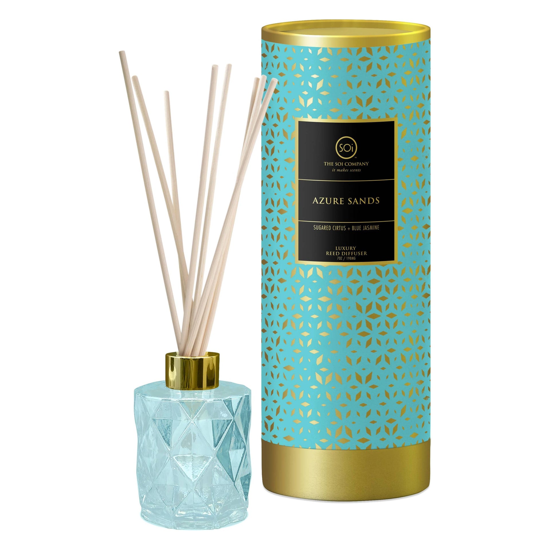 Azure Sands Shimmer 7oz Reed Diffuser The SOi Company