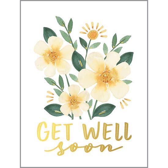 Get Well Get Well Greeting Card - Sunny Flowers GINA B DESIGNS