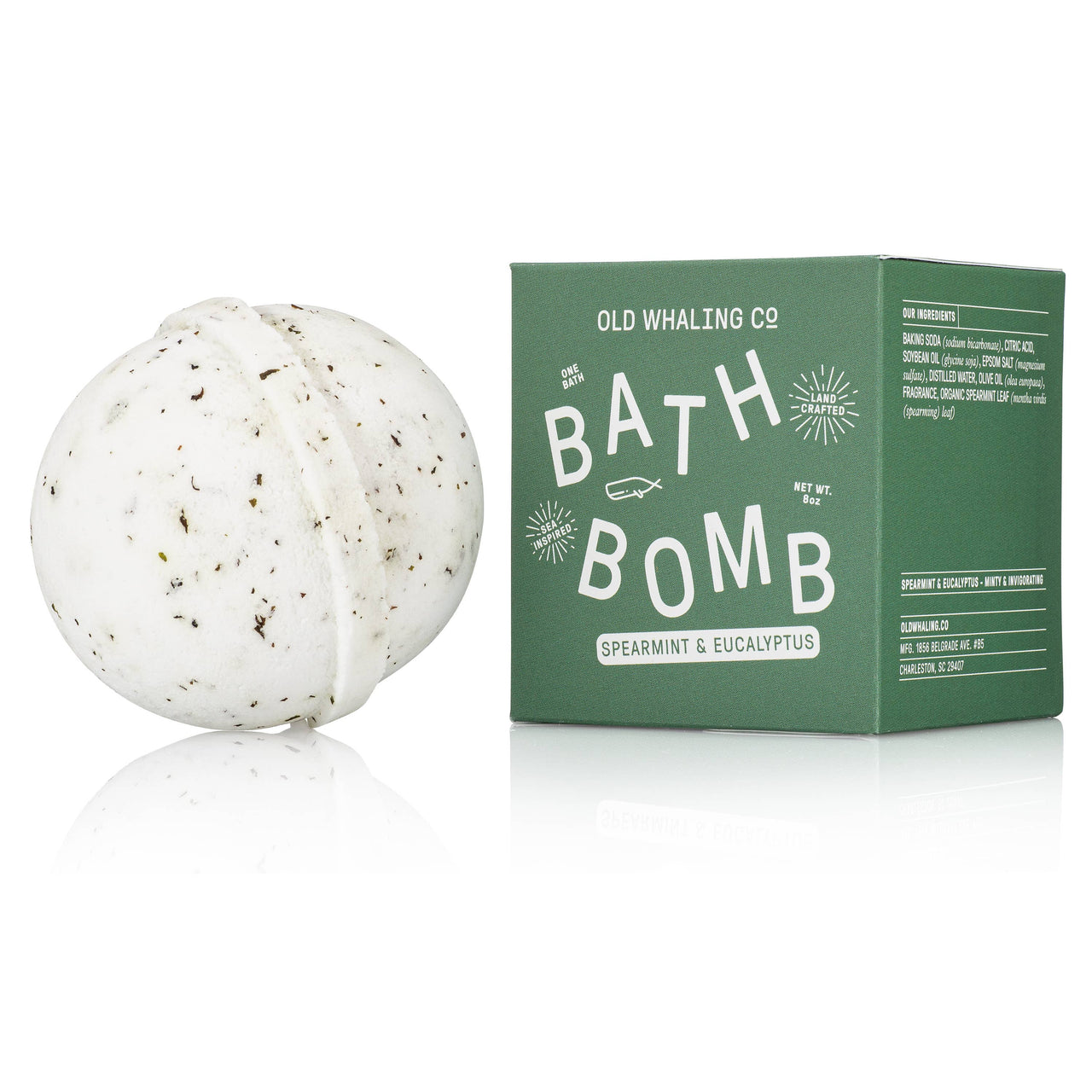 Spearmint & Eucalyptus Bath Bomb Old Whaling Company