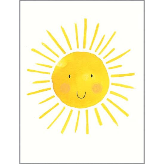 Thinking of You Greeting Card - Smiling Sun  GINA B DESIGNS   