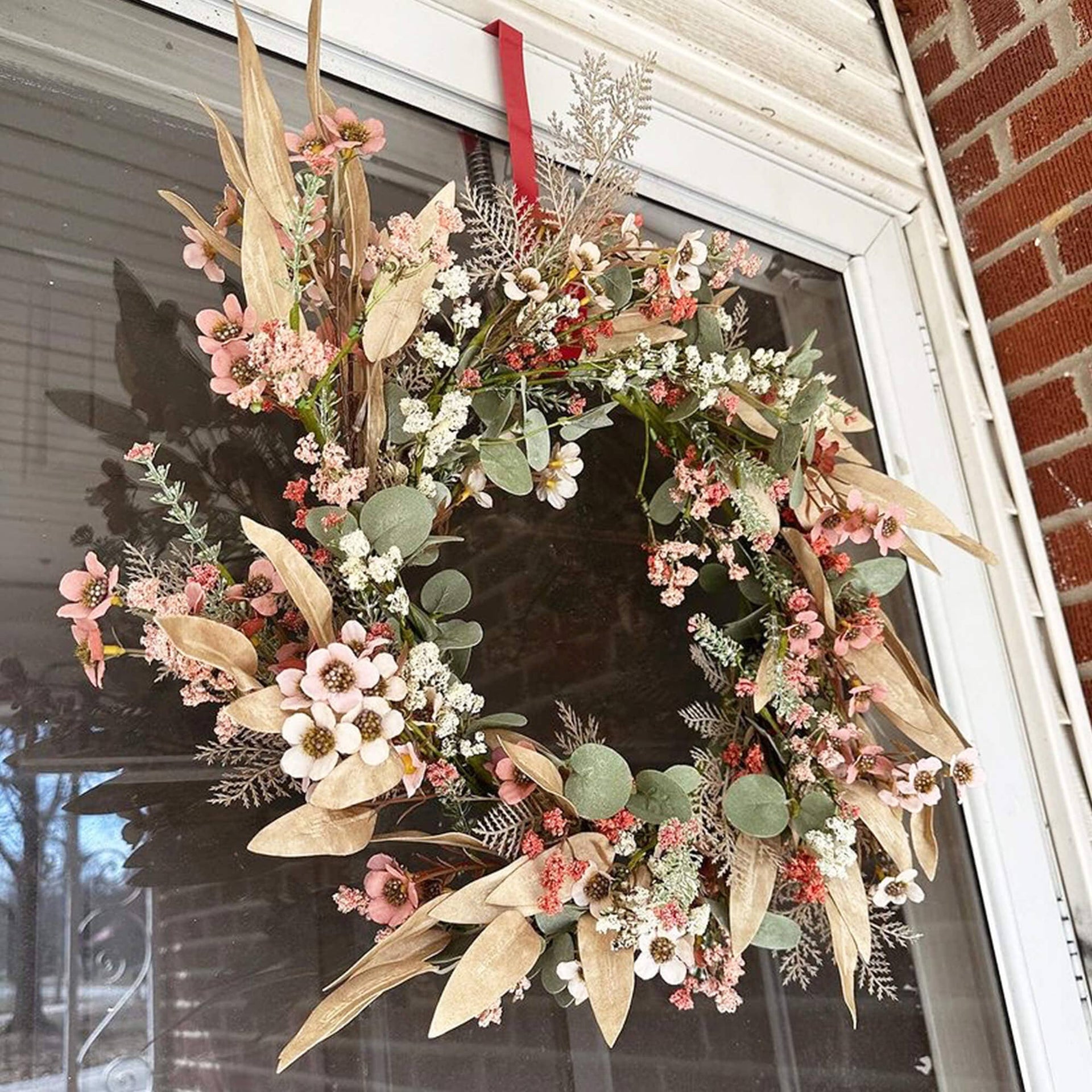 Rust Flower Eucalyptus Wreath Sullivans