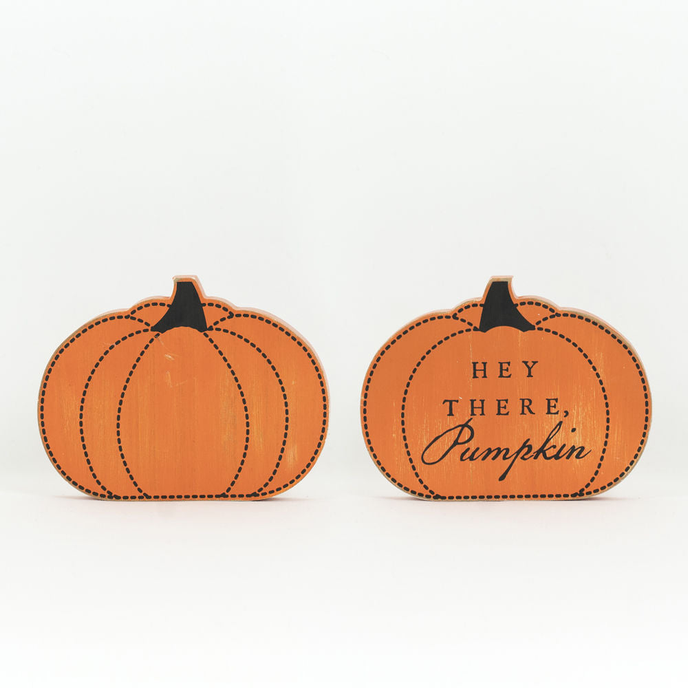 Reversible Wood Shape (Pumpkin) Adams Halloween Adams & Co.   