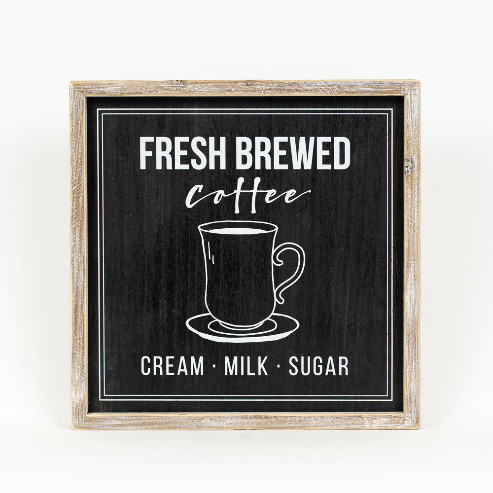 Reversible Wood Framed Sign (Homemade/Fresh Brewed) Adams Everyday Adams & Co.   