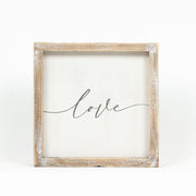 Reversible Wood Framed Sign (Forever/Love) Adams Everyday Adams & Co.   