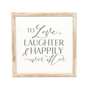 Reversible Wood Framed Sign (Happily/Together) Adams Everyday Adams & Co.   