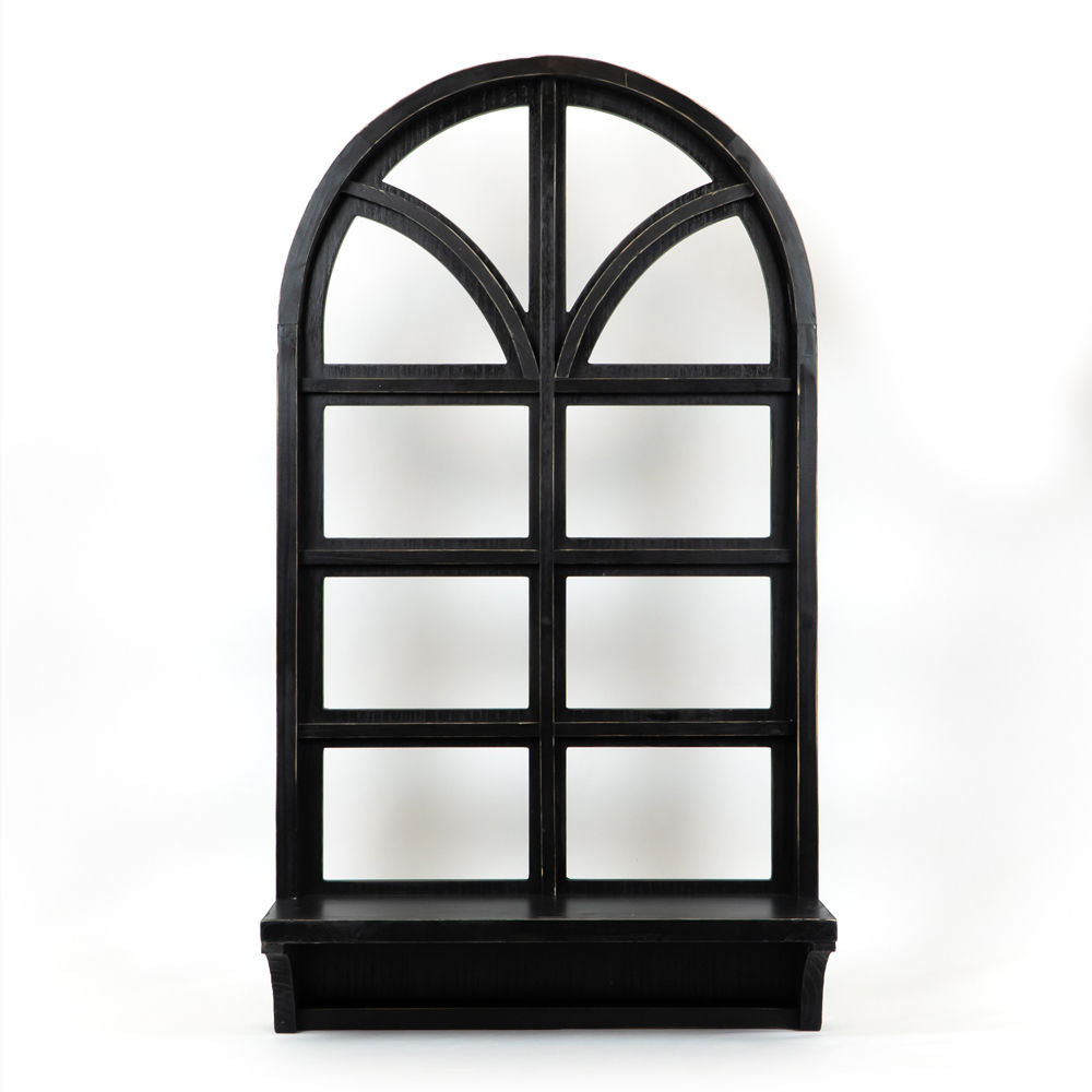 Wood Frame W/Shelf - Window Lg - Black Adams Everyday Adams & Co.   