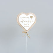 Wood Cutout Shape Pick (Piece Of My Heart) White/Natural Adams Everyday Adams & Co.   