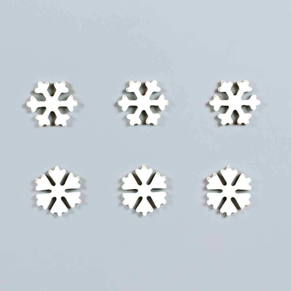 Ledgie Shapes - Snowflakes - White Adams Ledgie Adams & Co.   