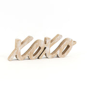 Wood Cutout (Xoxo) Natural +  Badams   