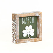 Reversible Wood Framed Sign (February/March) Red/Green/White Adams Valentines Adams & Co.   