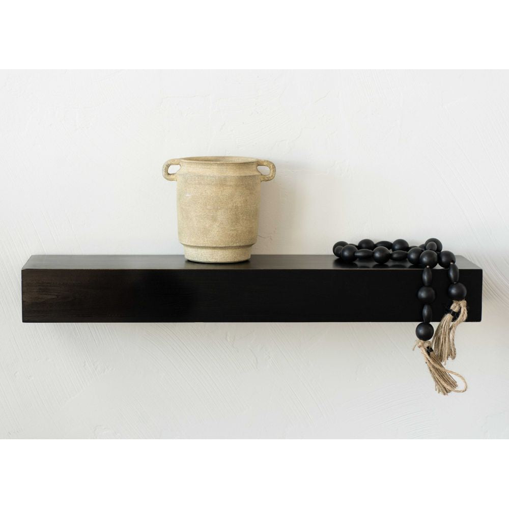 Wood Shelf - Small - Black Adams Everyday Adams & Co.   