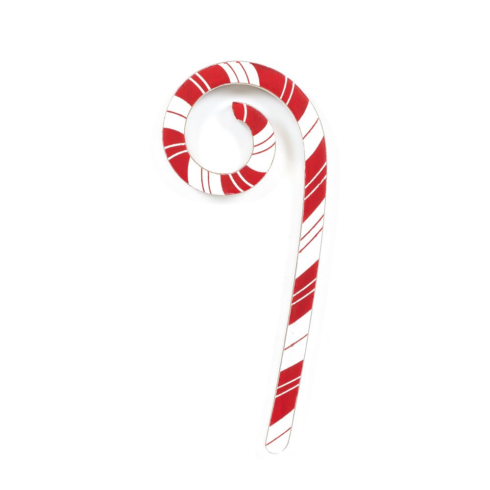 Wood Candy Cane, Rd/Wh Adams Christmas Adams & Co.   