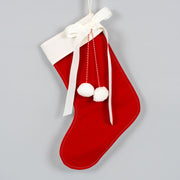 Canvas Stocking (Stocking) Rd/Wh Adams Christmas Adams & Co.   