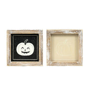 Reversible Wood Frame Sign (Pumpkin) Adams Halloween Adams & Co.