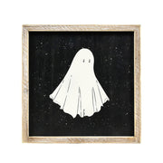 Reversible Wood Frame Sign (Ghost/Leaf) Adams Halloween Adams & Co.   