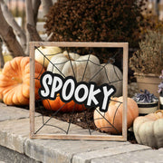 Wood Frame Sign (Spooky) Adams Halloween Adams & Co.   