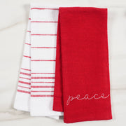 Holiday Embroidered Set Of 2 Kitchen Towels, 18"x28"  KAF Home   