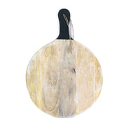 Mango Chopping Board W/ Handle - Round + Badams