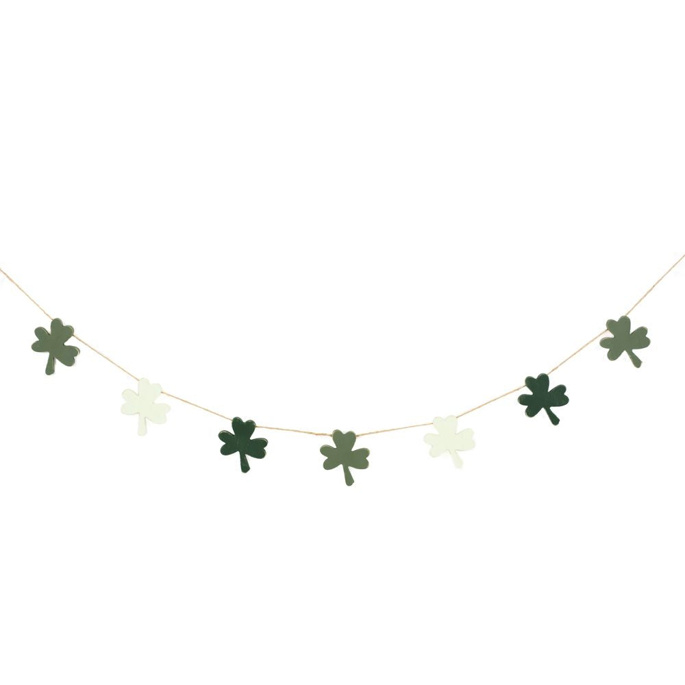 Wood Clover Garland + Badams