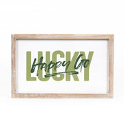 Reversible Wood Frame Sign (Today/Lucky) + Badams