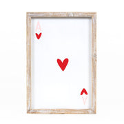 Reversible Wood Framed Sign (Heart/Clover) Adams Valentines Adams & Co.