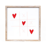 Reversible Wood Frame Sign (Heart/Clover) + Badams