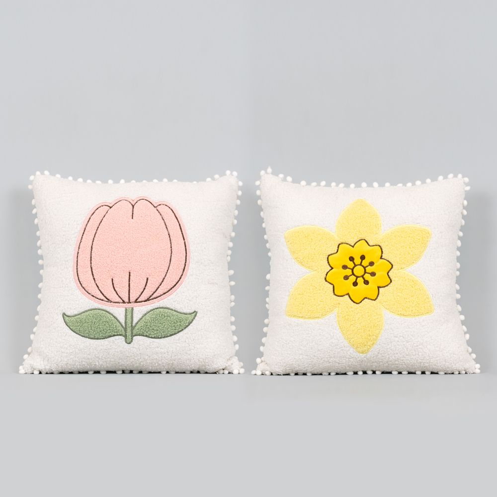 Reversible Pillow (Tulip/Daffodil) Adams Easter/Spring Adams & Co.