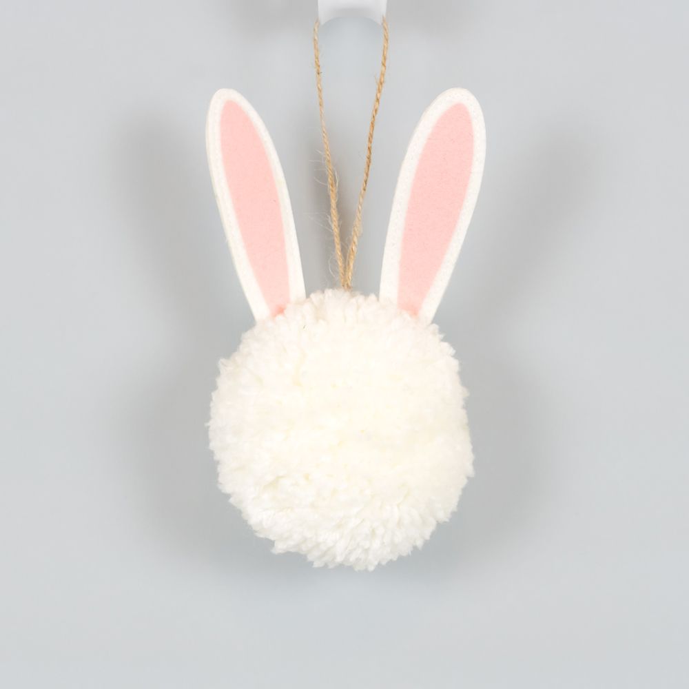 Pom Pom Ornament S/2 (Bunny/Chick) + Badams