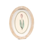 Reversible Oval Wood Frame Sign (Tulip) Adams Easter/Spring Adams & Co.