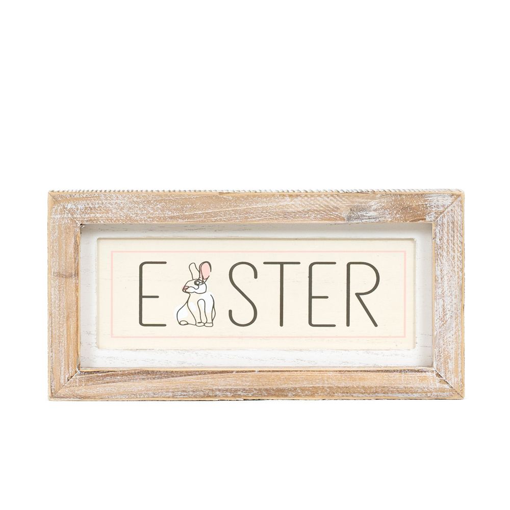 Reversible Wood Frame Sign (Spring/Easter) Adams Easter/Spring Adams & Co.