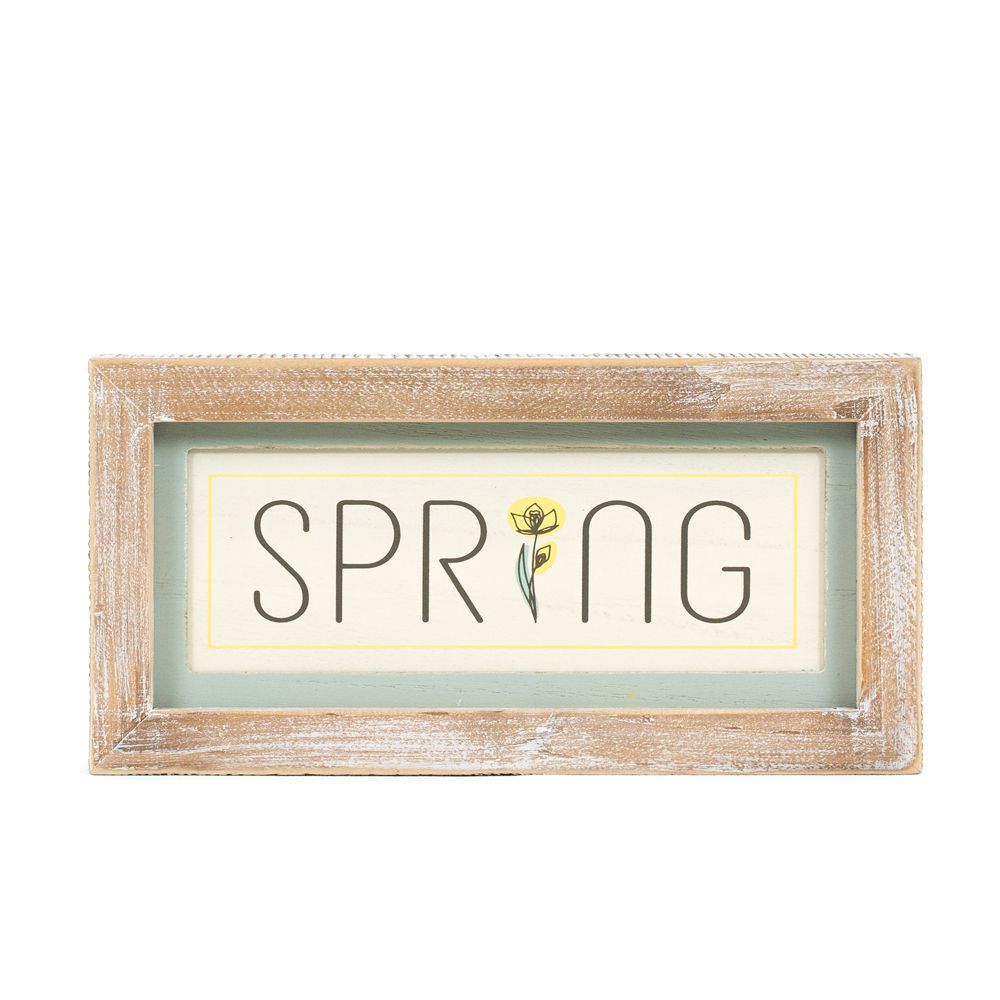 Reversible Wood Frame Sign (Spring/Easter) + Badams