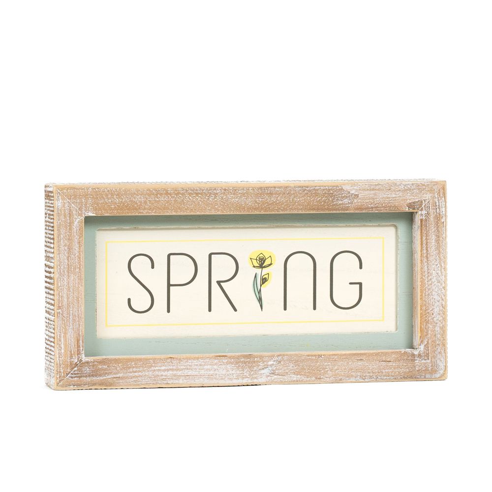 Reversible Wood Frame Sign (Spring/Easter) + Badams