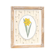 Reversible Wood Frame Sign (Daffodil/Chicks) Adams Easter/Spring Adams & Co.