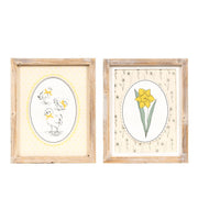 Reversible Wood Frame Sign (Daffodil/Chicks) Adams Easter/Spring Adams & Co.