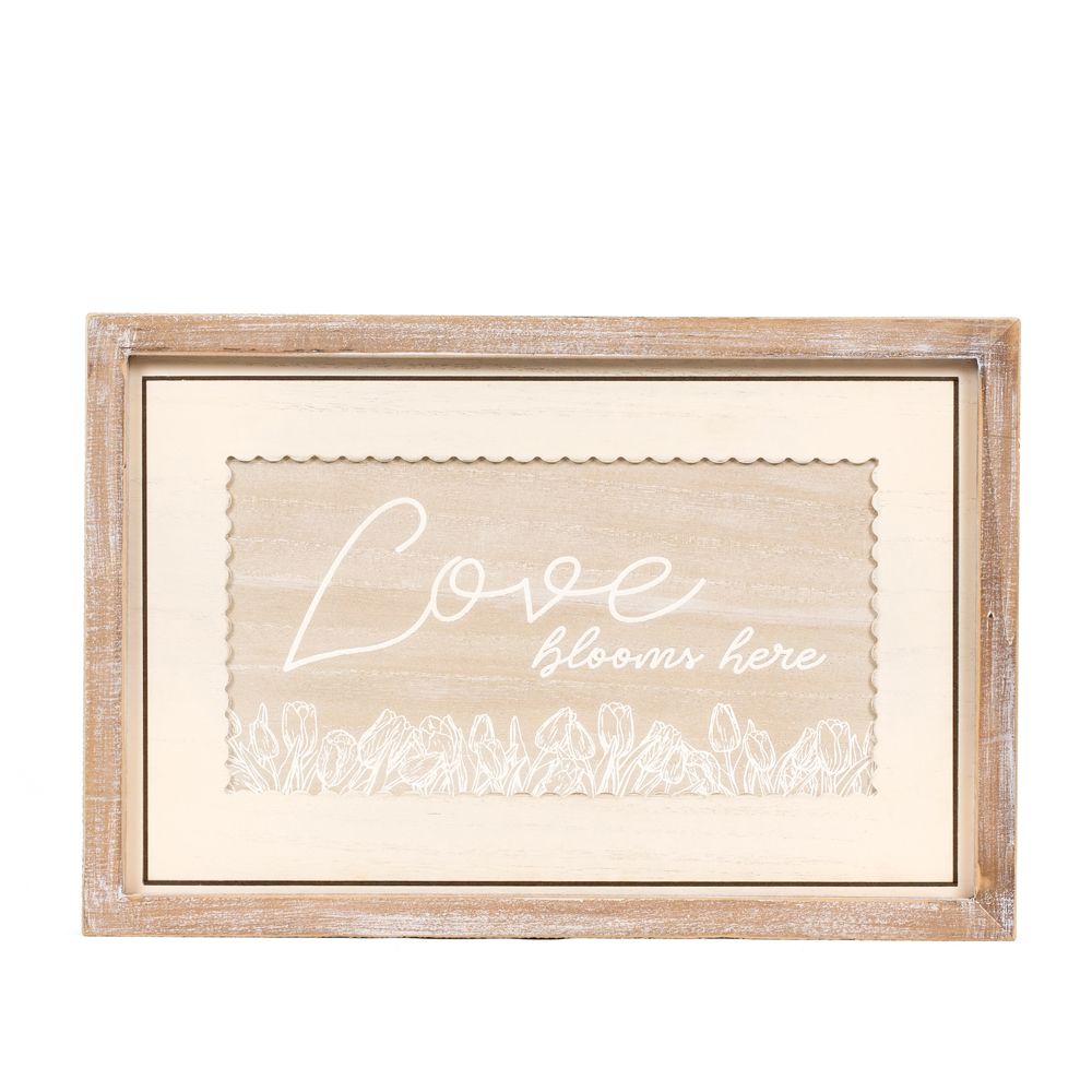 Reversible Wood Frame Sign (Love/Home) Adams Easter/Spring Adams & Co.