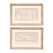 Reversible Wood Frame Sign (Love/Home) Adams Easter/Spring Adams & Co.