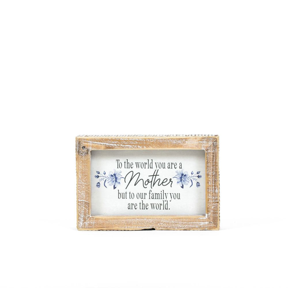 Reversible Wood Frame Sign (Mother/Blessing) Adams Everyday Adams & Co.