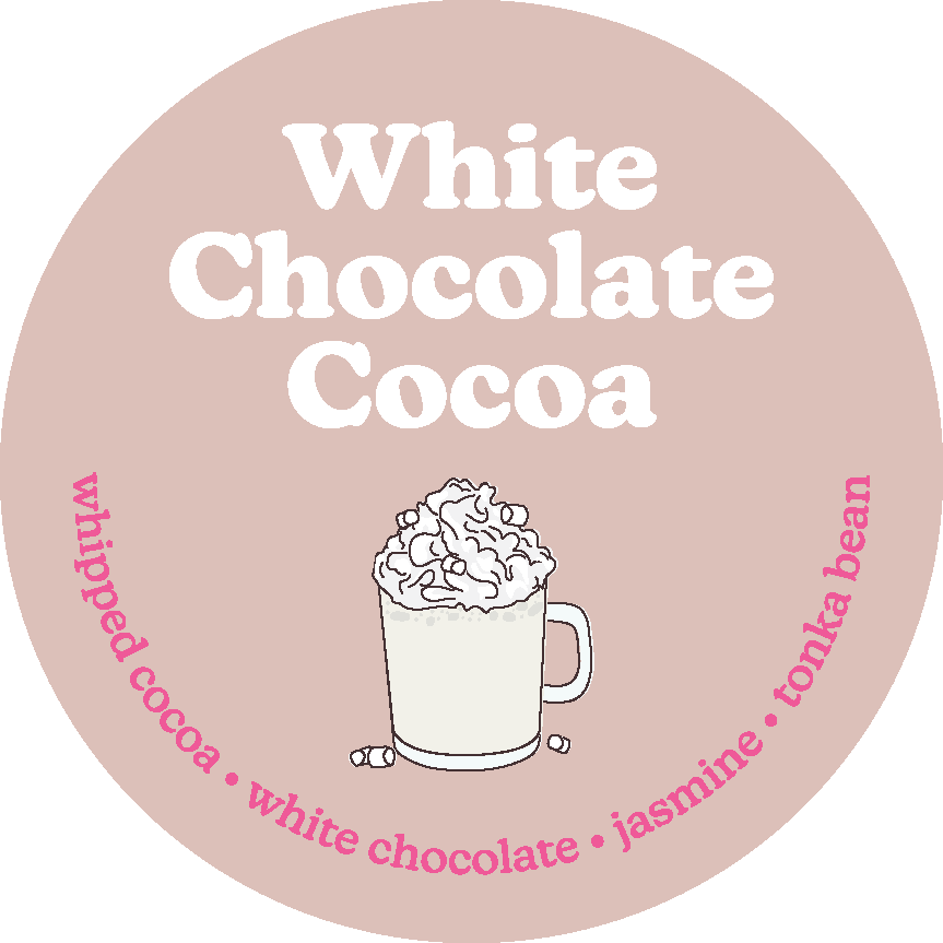 White Chocolate Cocoa Wax Melts Eco Tin (4 oz)  Happy Wax   