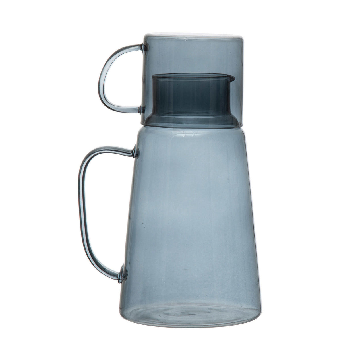 S/2 9-1/4"H Glass Pitcher &  Bloomingville   