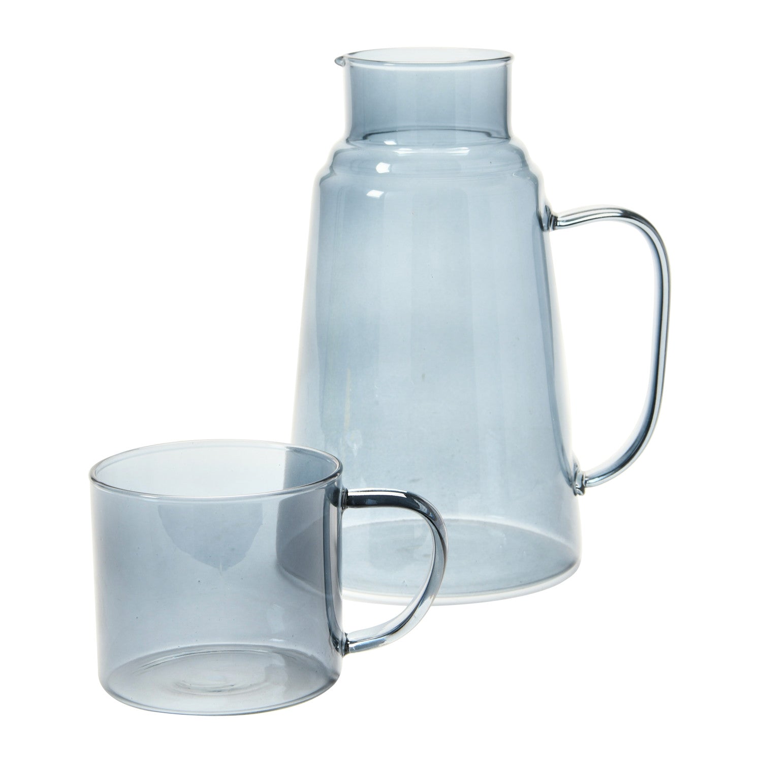 S/2 9-1/4"H Glass Pitcher &  Bloomingville   