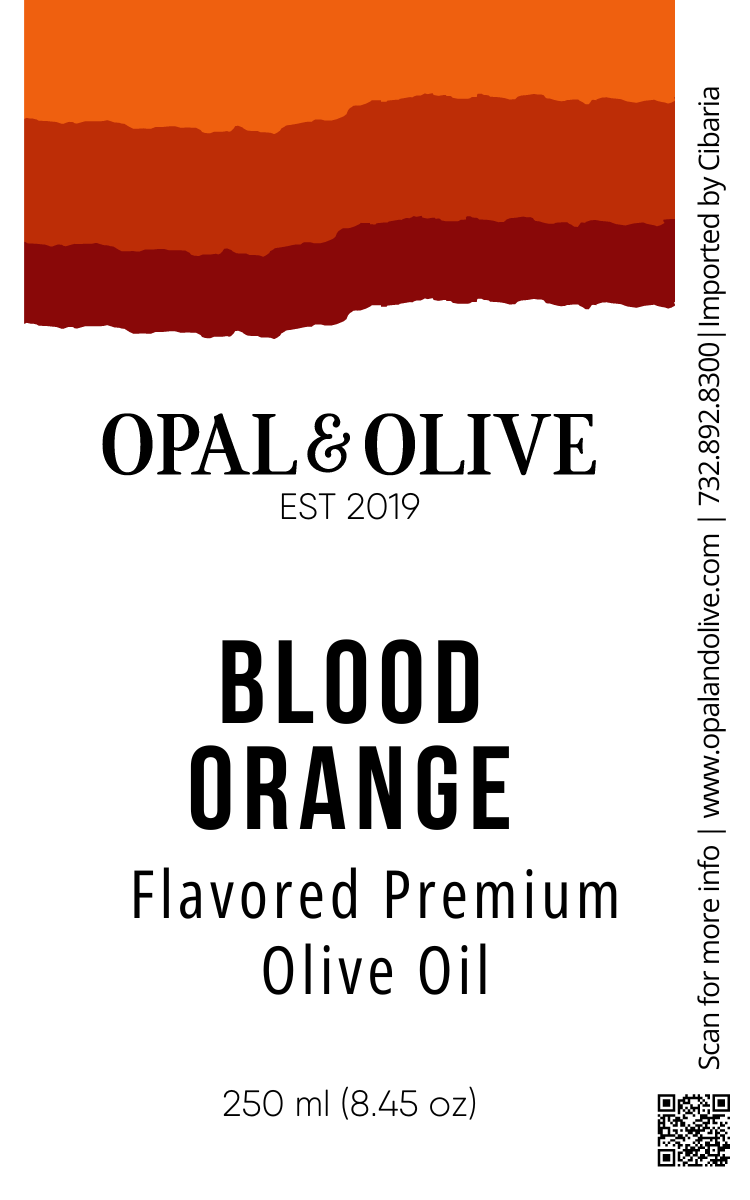 Flavored EVOO - Blood Orange Flavored Olive Oil Opal and Olive   