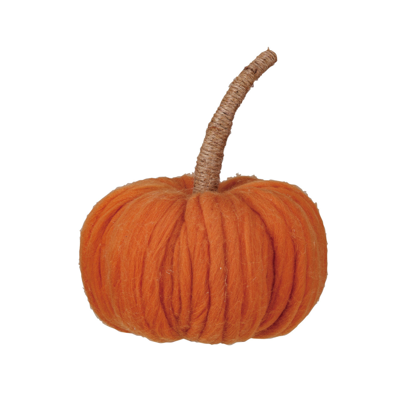 Wool Orange Pumpkin V1  Creative Co-Op   