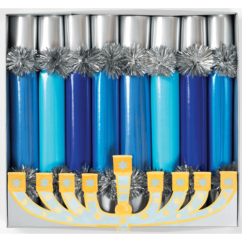 Hanukkah Candles-HanukkahSlimCrackers-10Inch/8In  Caspari   