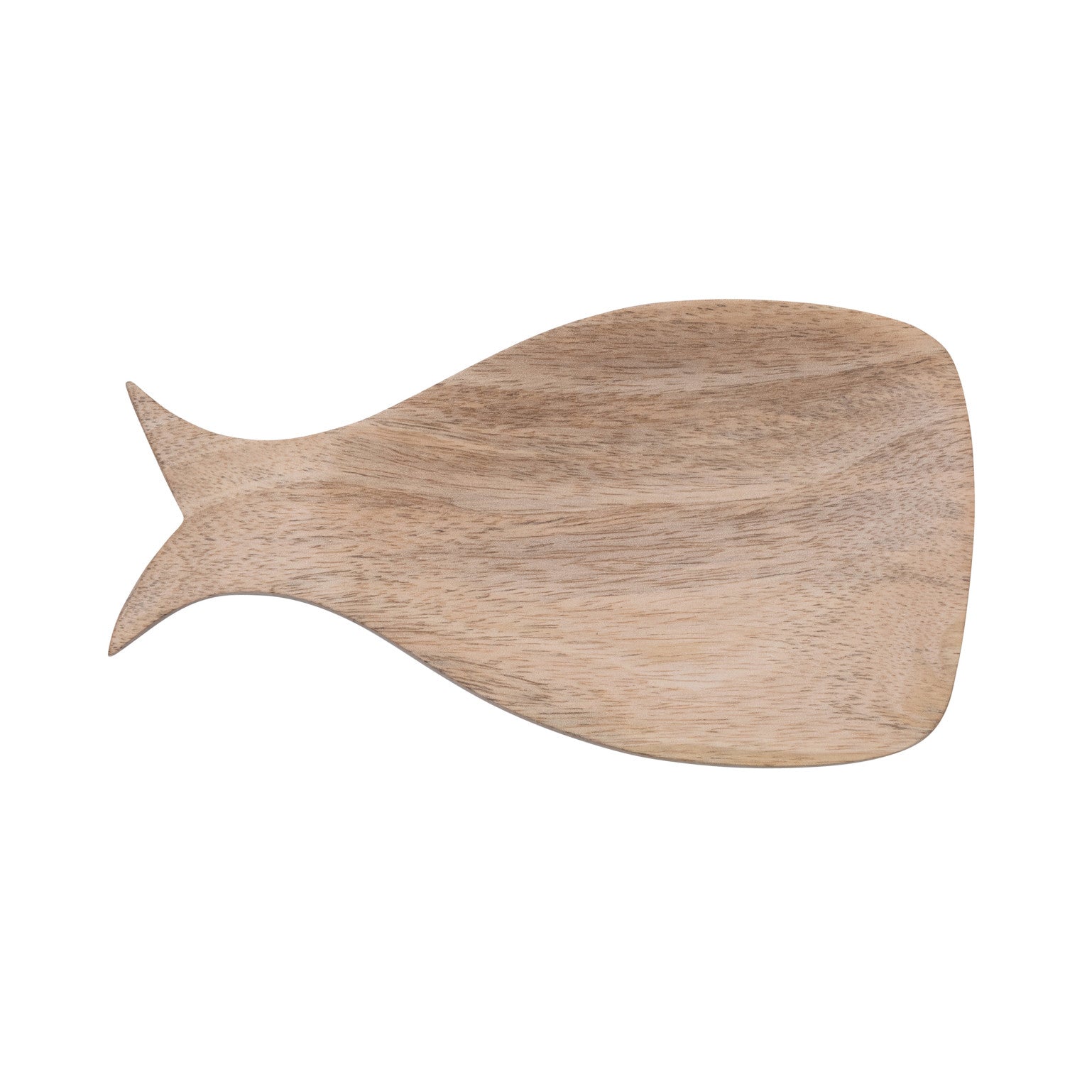 8"L Mango Wood Whale Shaped  Creative Co-Op   