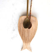 8"L Mango Wood Whale Shaped  Creative Co-Op   