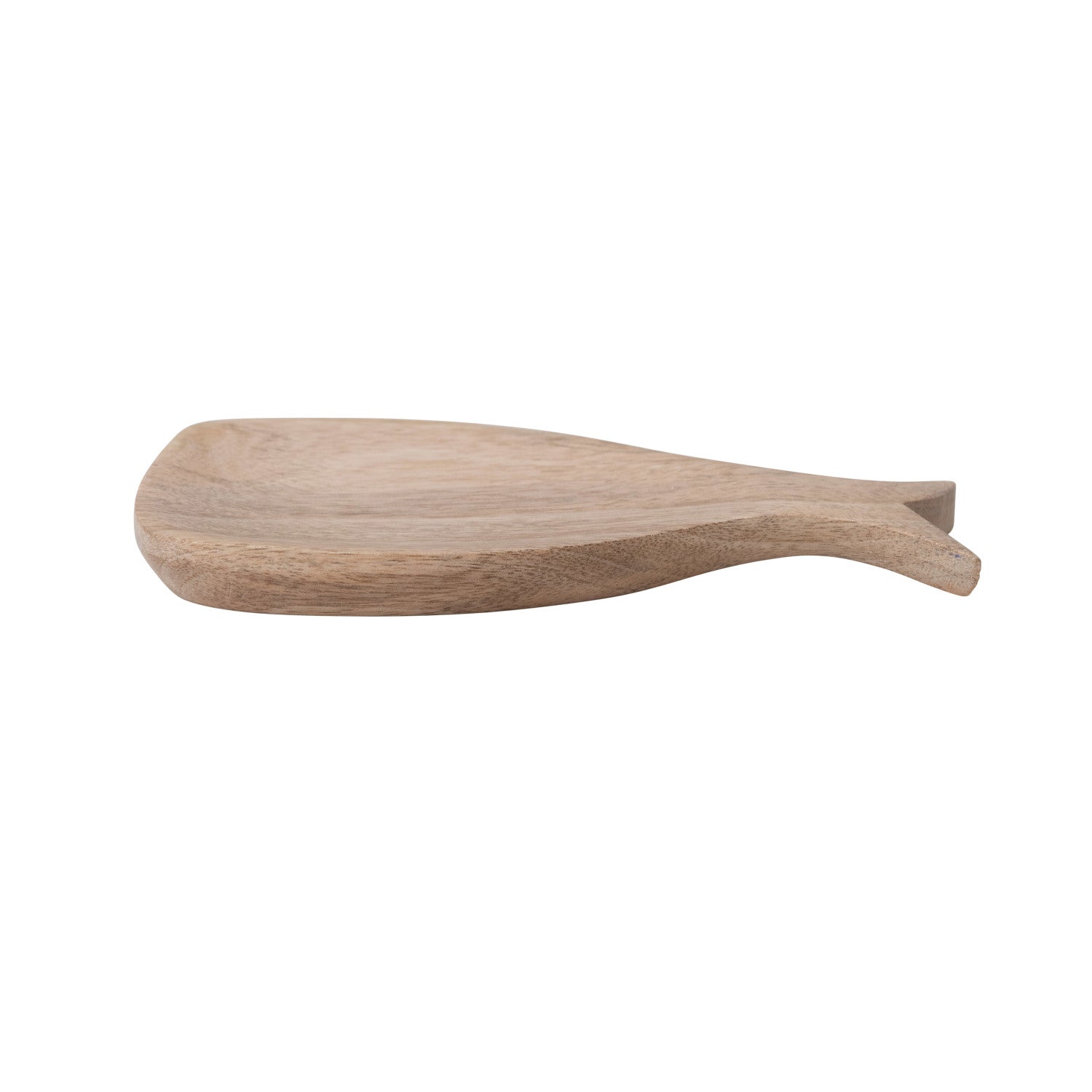 8"L Mango Wood Whale Shaped  Creative Co-Op   