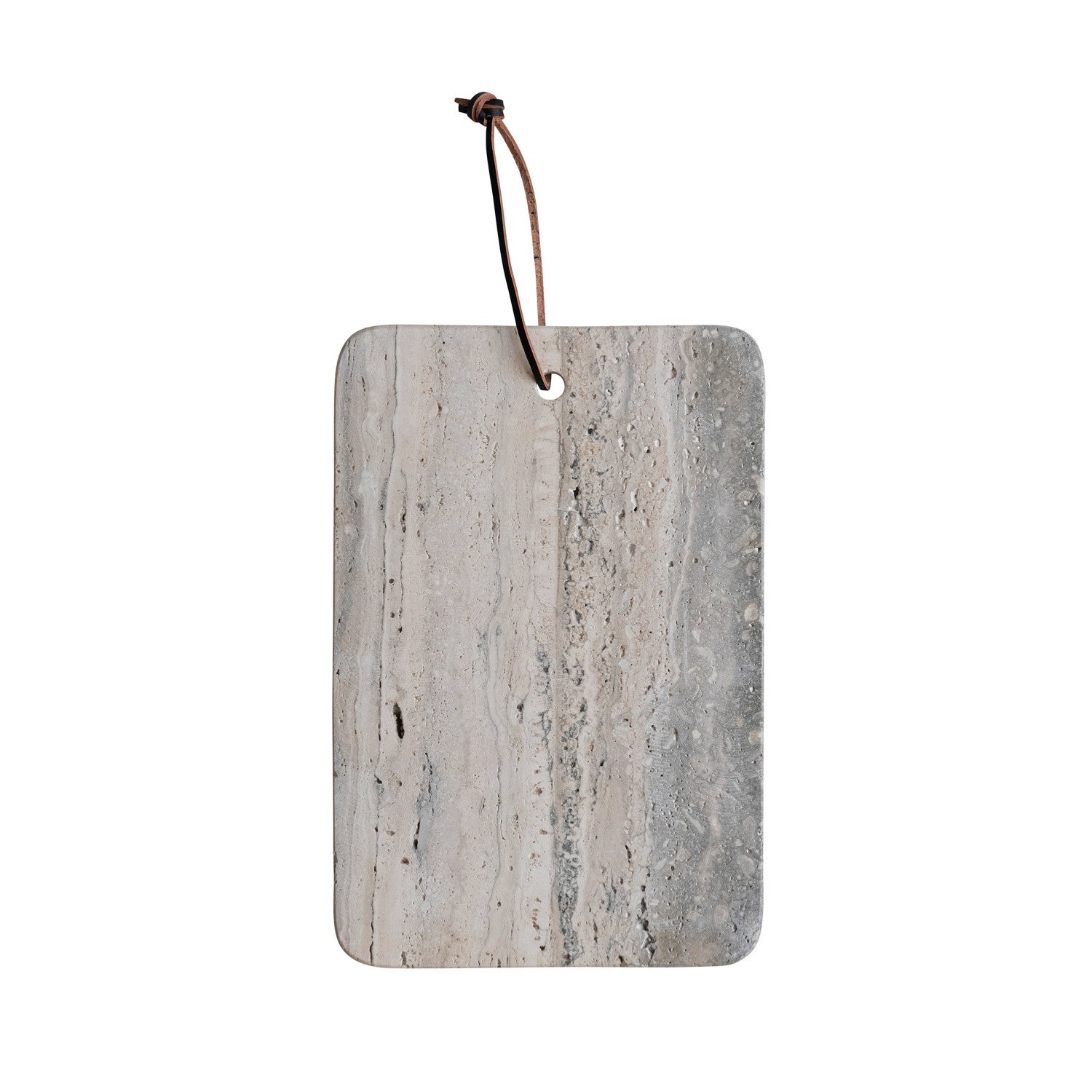 12"L x 8"W Travertine Marble  Creative Co-Op   